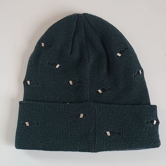 prAna Wild Now Beanie Color: Soft Pine Rainbow Trout - Picture 3 of 6